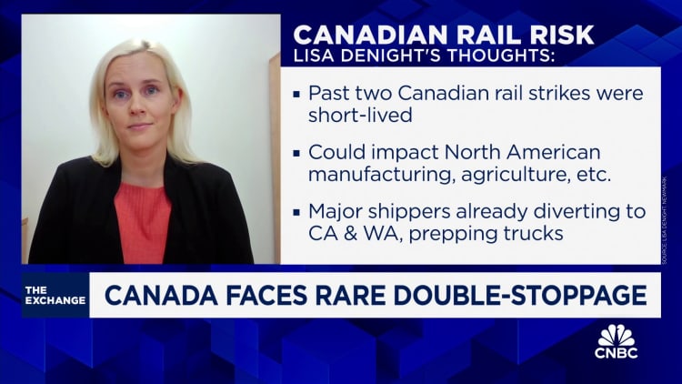 Canadian rail lockout leaves billions in U.S. trade stranded